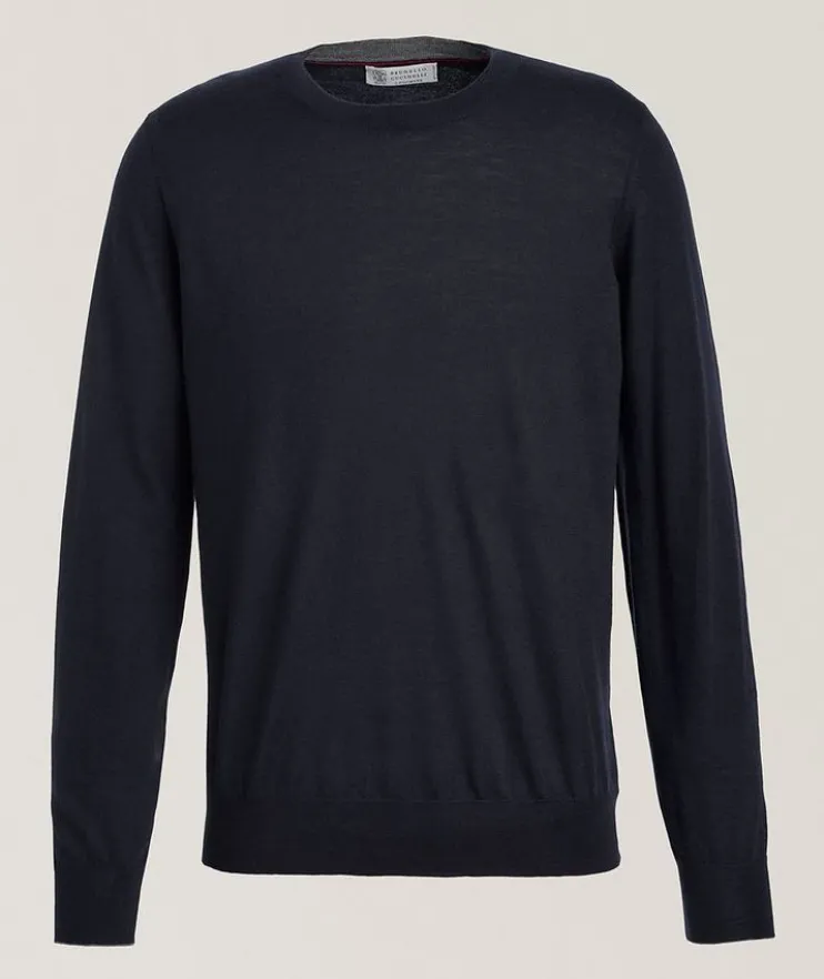 Elbow Patch Wool-Cashmere Sweater