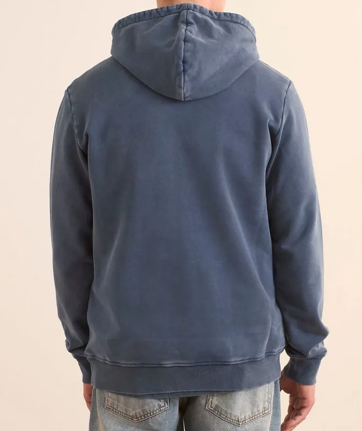 Embroidered Logo Cotton Hooded Sweater