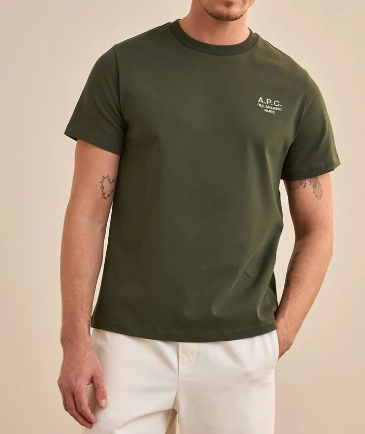 Embroidered Logo Cotton T-Shirt