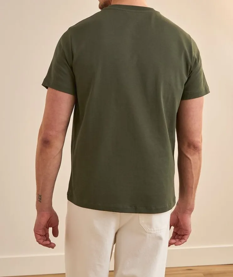 Embroidered Logo Cotton T-Shirt