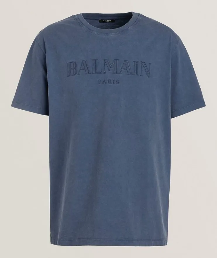 Embroidered Logo Cotton T-shirt