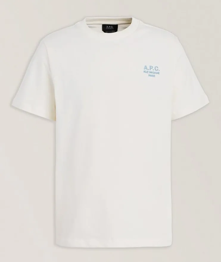 Embroidered Logo Cotton T-Shirt