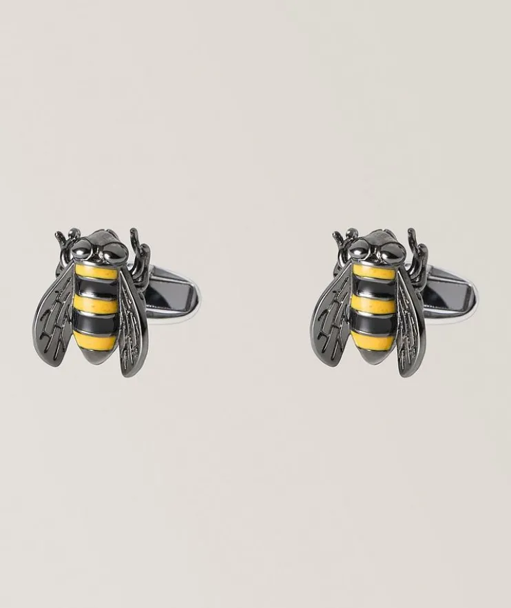 Enamel Bee Cufflinks