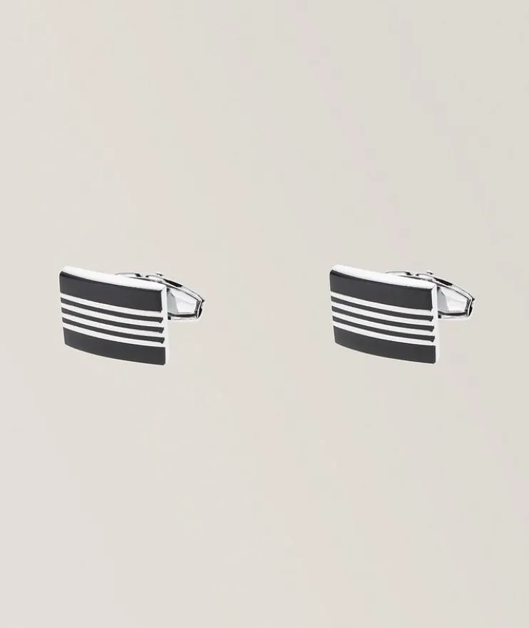 Enamel Rectangle Cufflinks