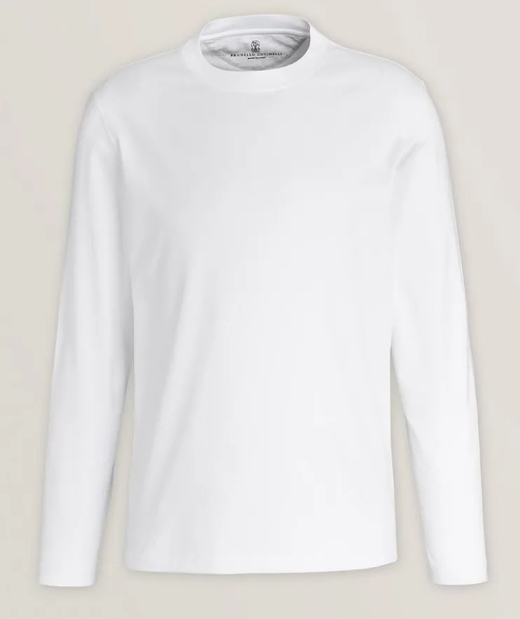 Essential Long-Sleeve Jersey Cotton T-Shirt