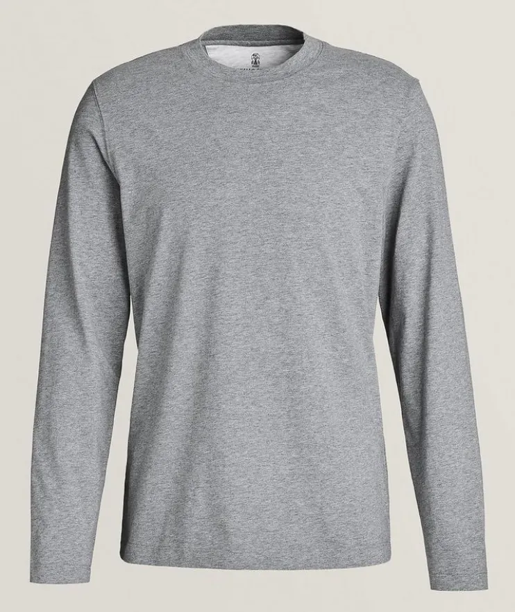 Essential Long-Sleeve Jersey Cotton T-Shirt