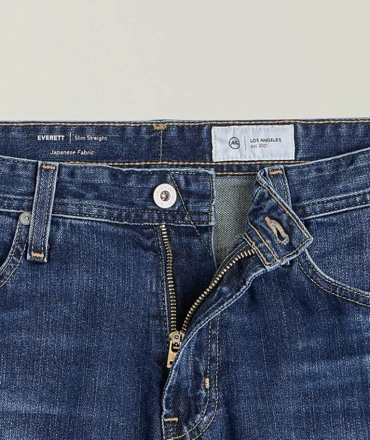 Everett Slim Straight Vapor Wash Jeans