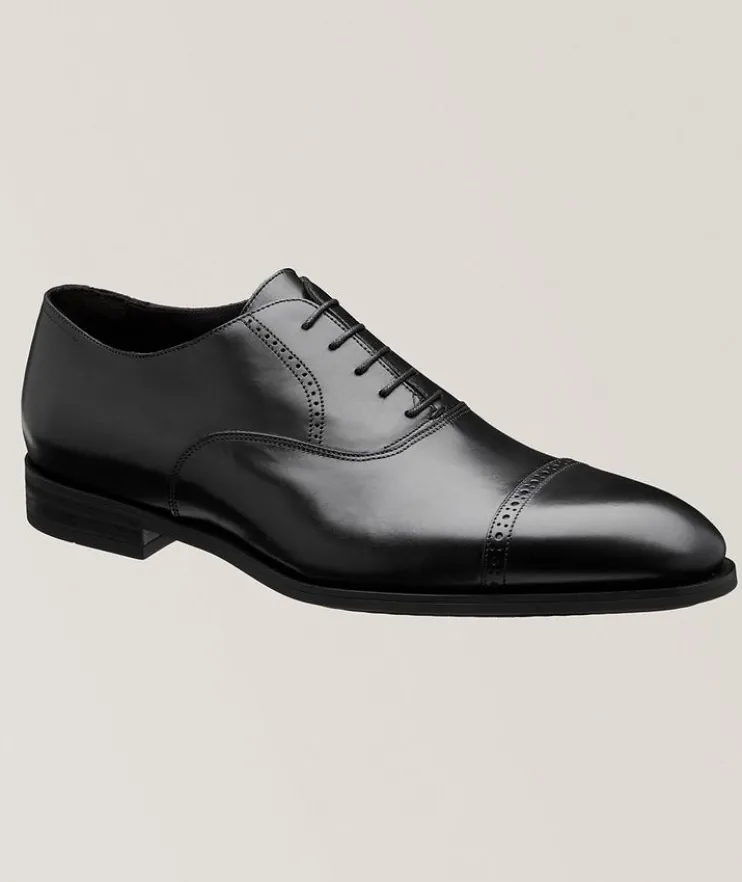 Everly Leather Cap-Toe Oxfords