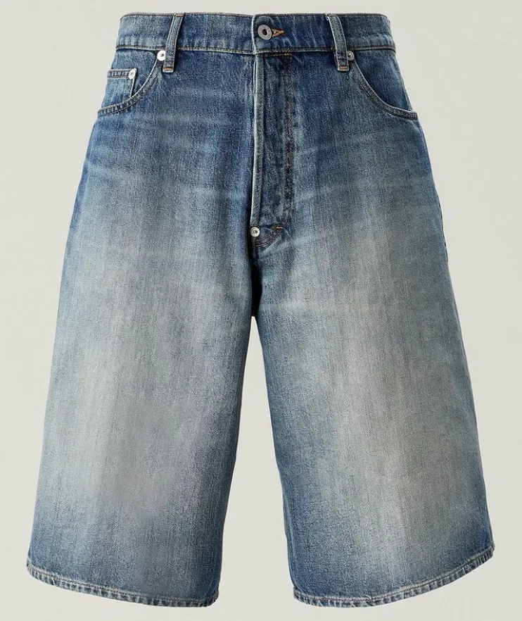 Faded Japanese Denim Shorts