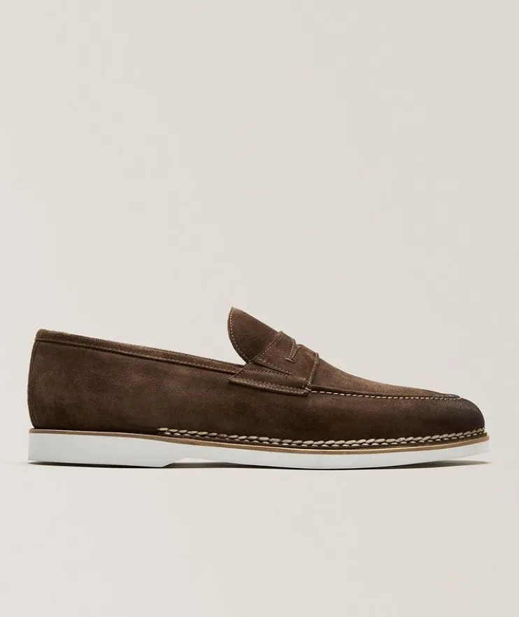 Fascinoso Suede Apron Penny Loafers