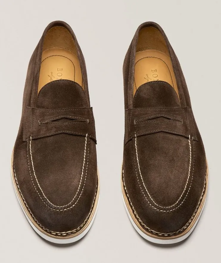Fascinoso Suede Apron Penny Loafers