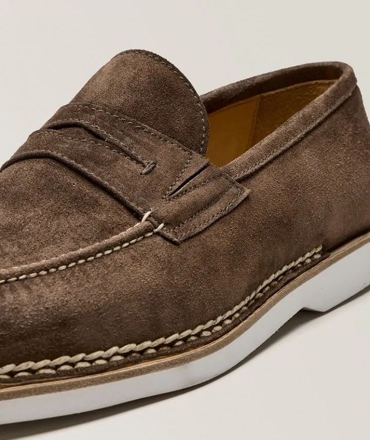 Fascinoso Suede Apron Penny Loafers
