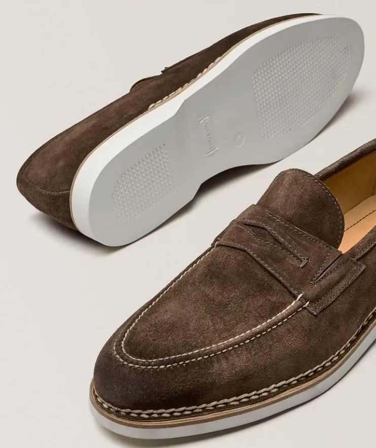 Fascinoso Suede Apron Penny Loafers