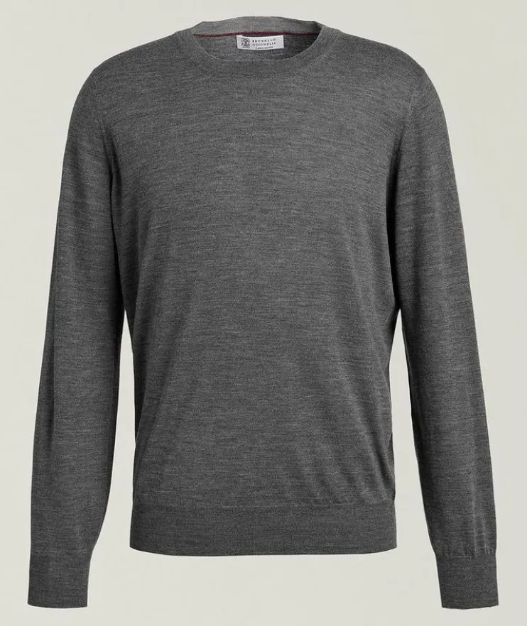 Fine Gauge Wool-Cashmere Sweater