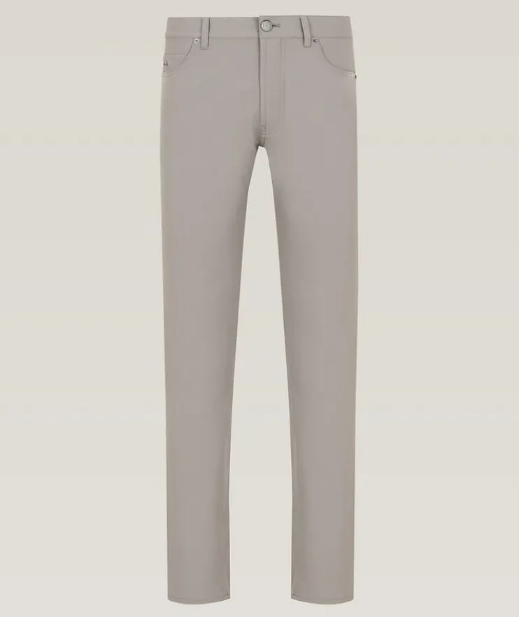 Five-Pocket Style Stretch-Cotton Pants