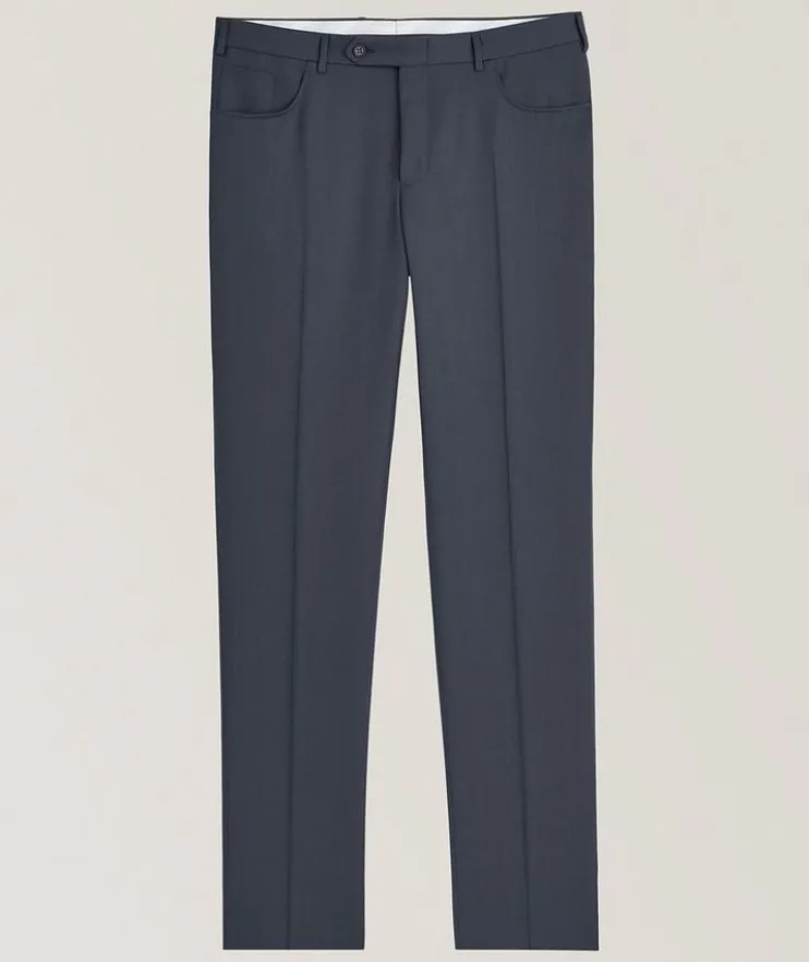 Five-Pocket Wool Dress Pants