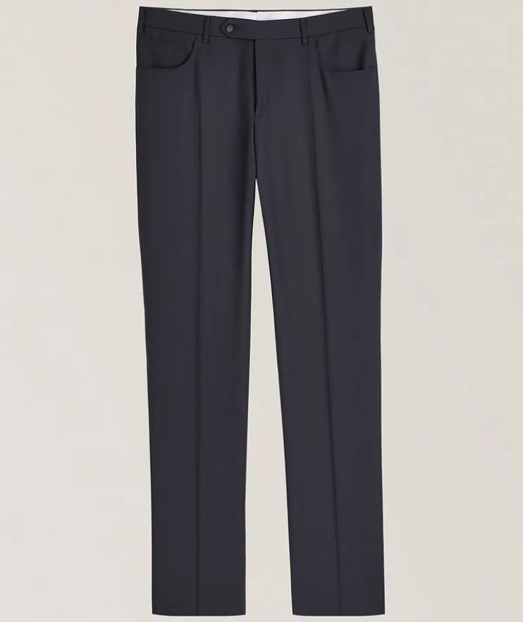Five-Pocket Wool Dress Pants
