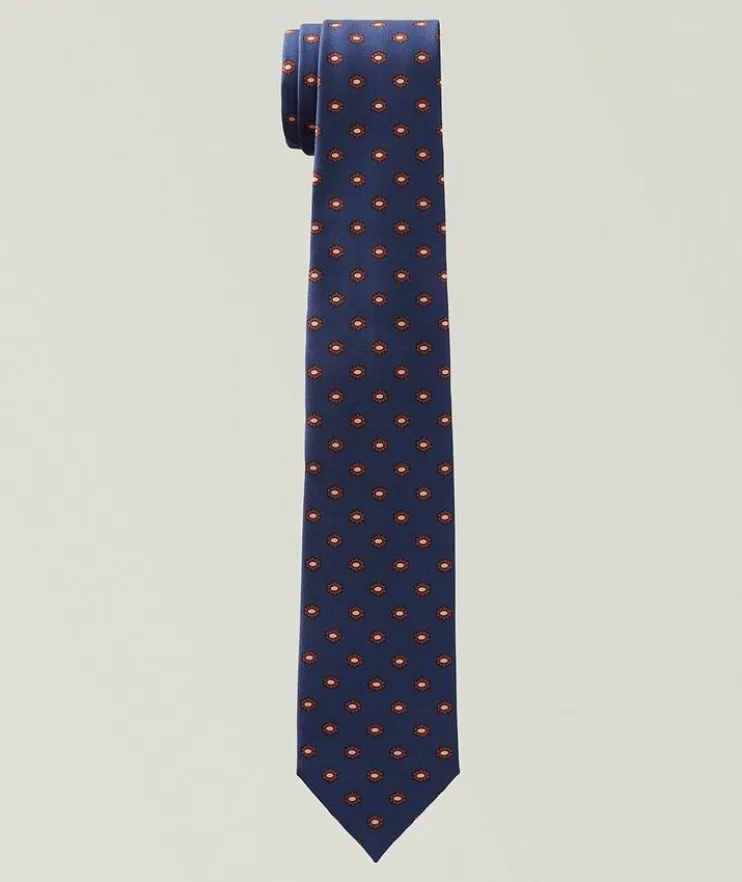 Floral Dot Silk Tie