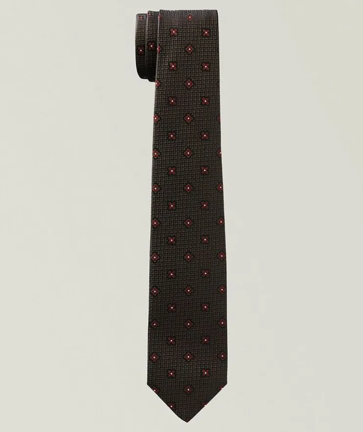Floral Dot Silk Tie