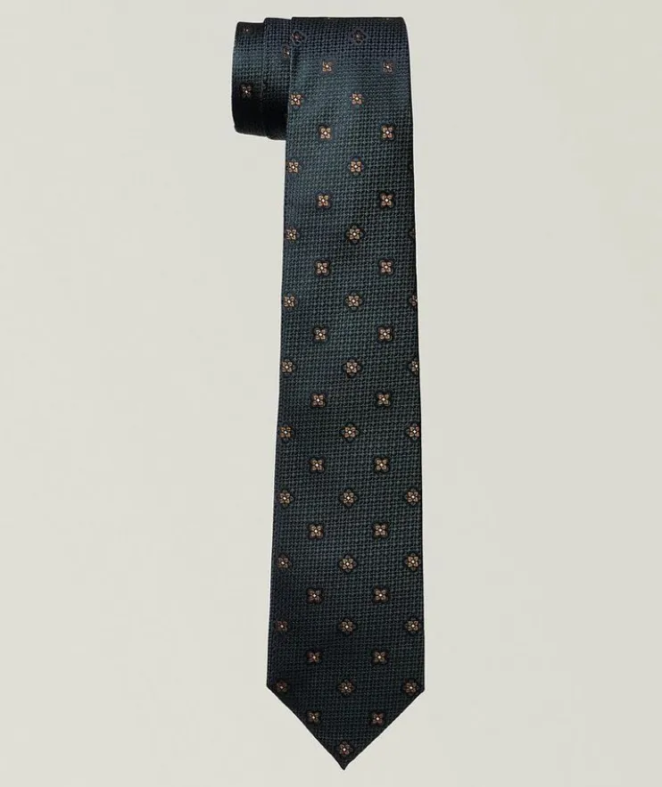Floral Dot Silk Tie