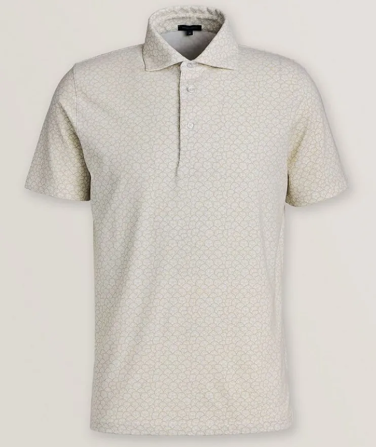 Floral Neat Stretch-Pima Cotton Polo