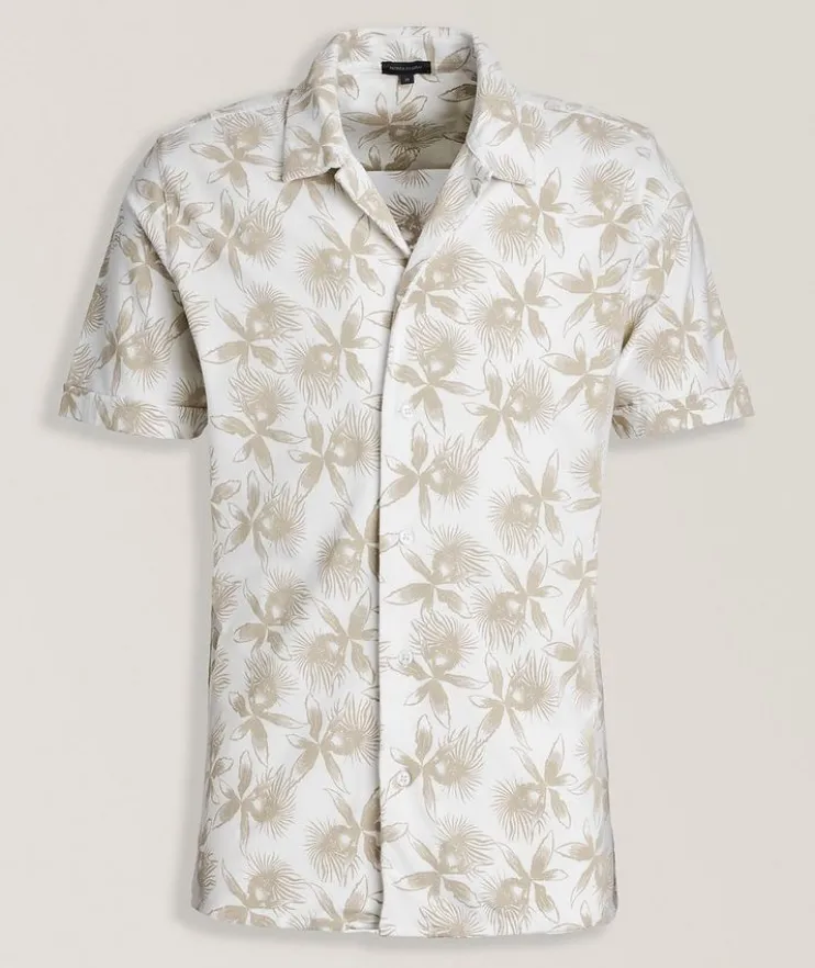 Floral Print Camp Shirt