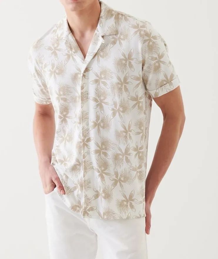 Floral Print Camp Shirt