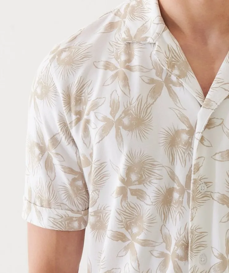 Floral Print Camp Shirt