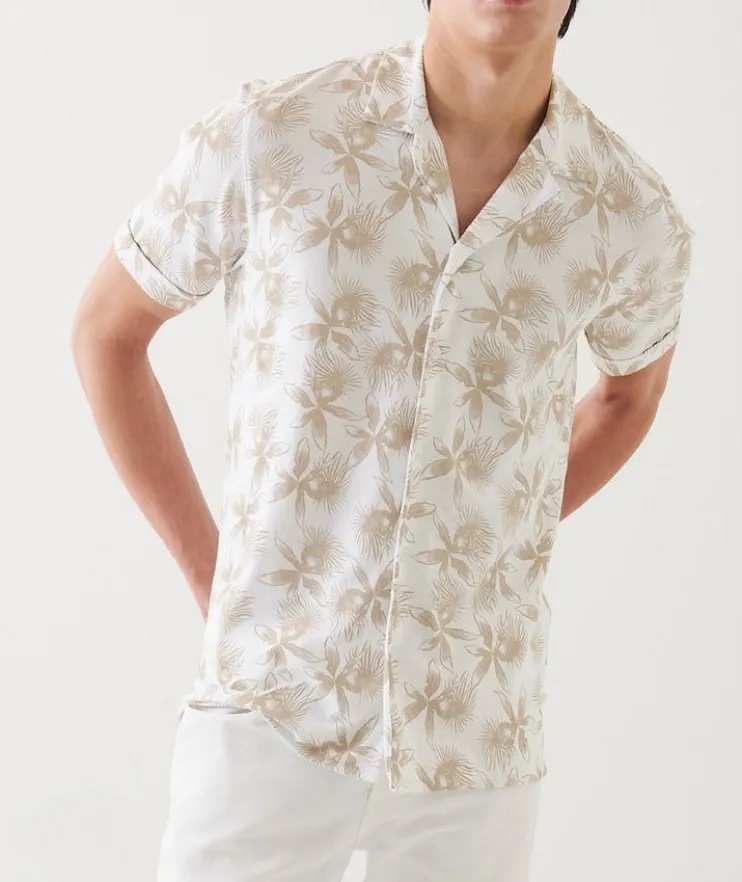 Floral Print Camp Shirt