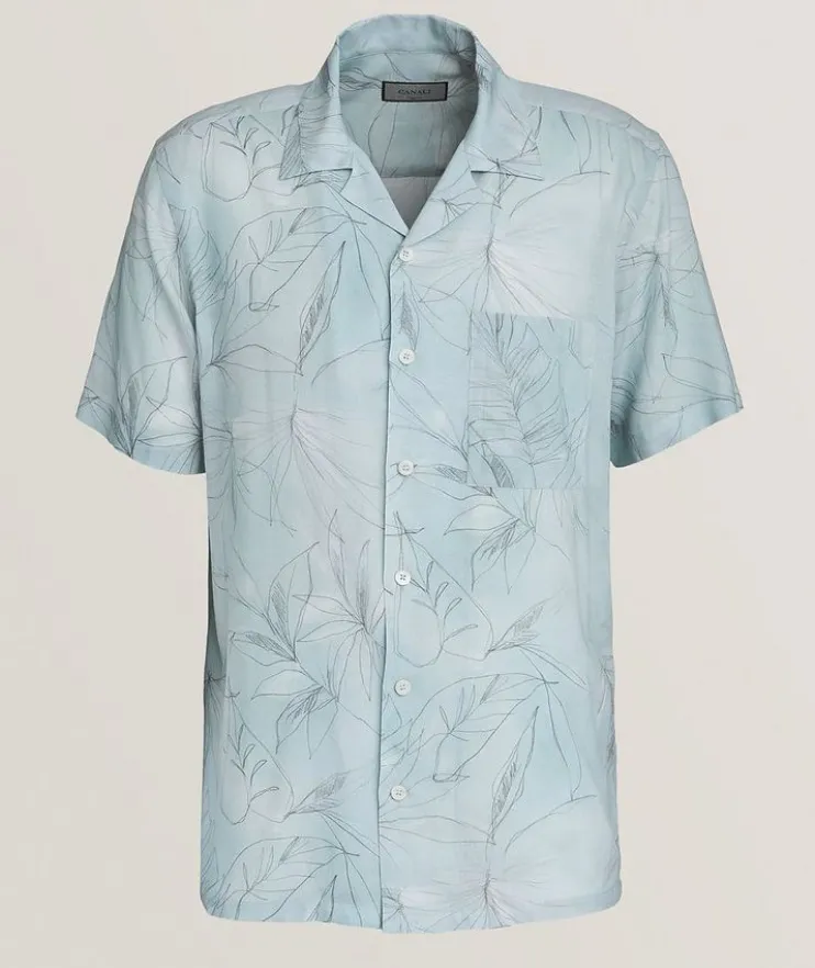 Floral Print Camper Shirt