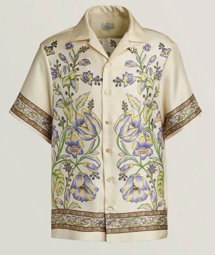 Floral Silk Camp Shirt