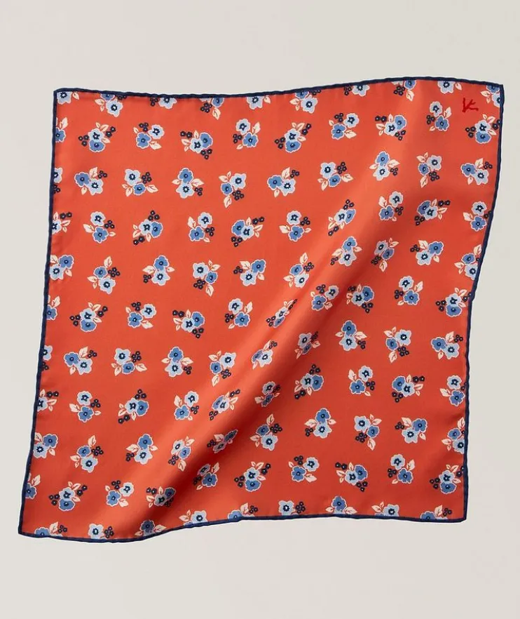 Floral Silk Pocket Square