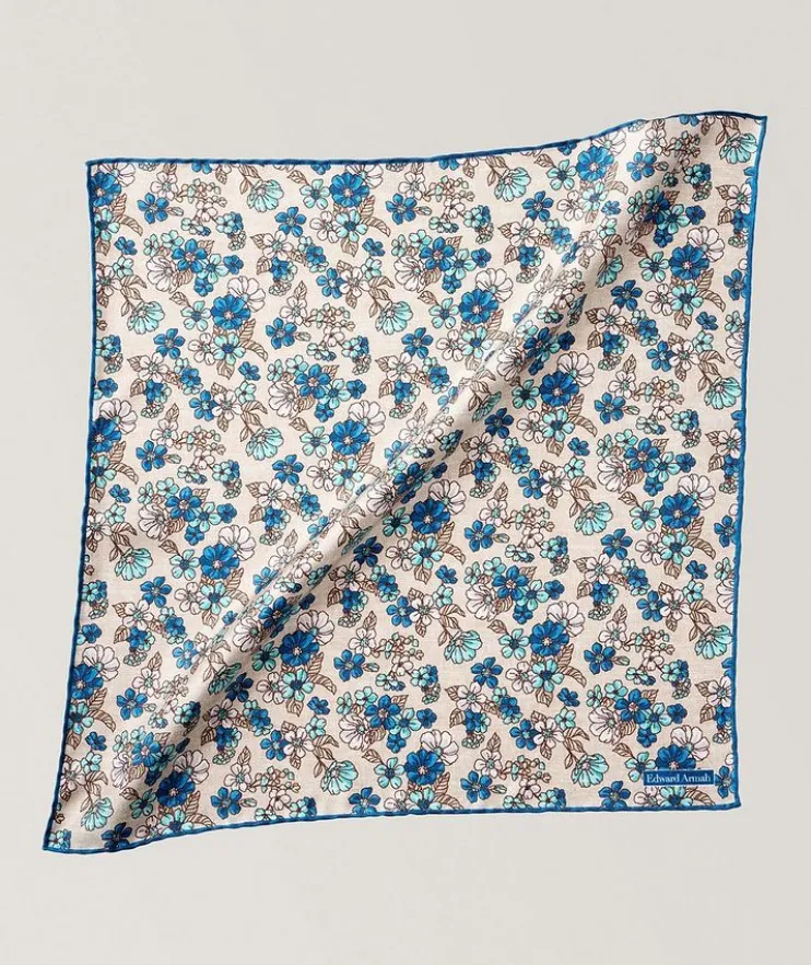 Floral Silk Pocket Square