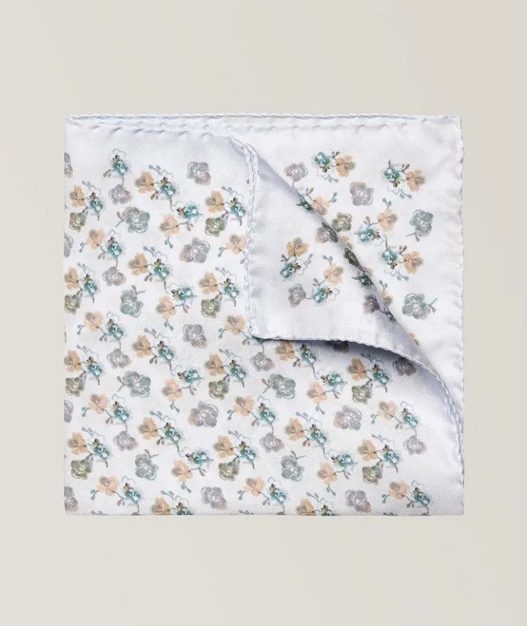 Floral Silk Pocket Square