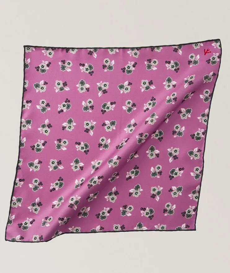Floral Silk Pocket Square