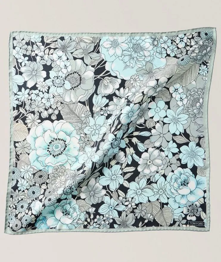 Floral Silk Pocket Square