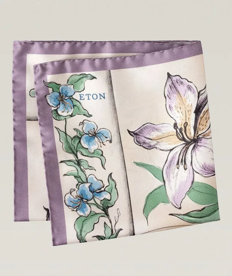 Floral Silk Pocket Square