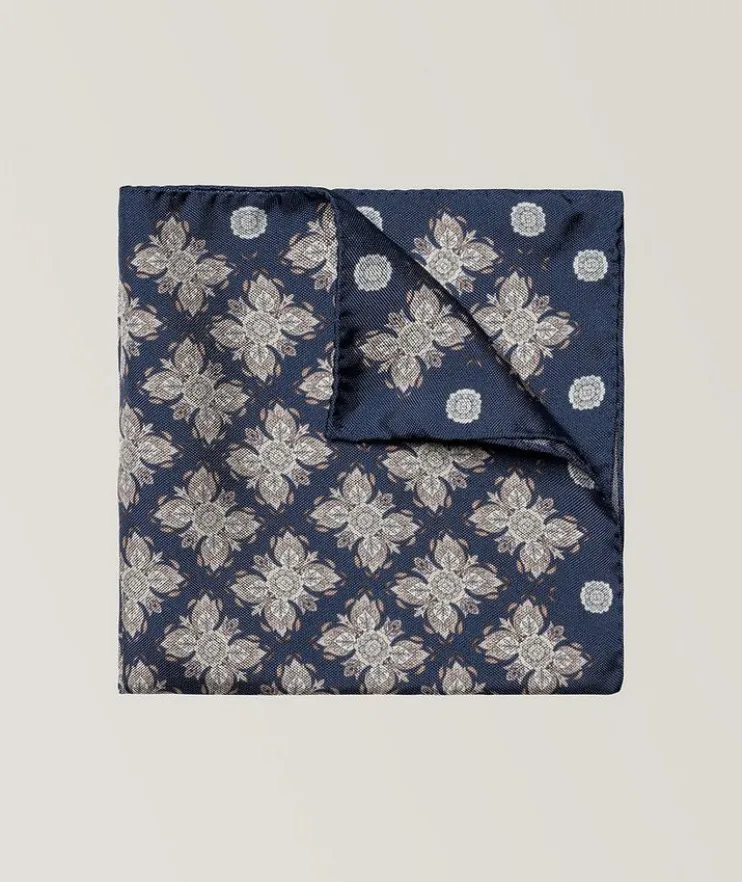 Floral Silk Pocket Square