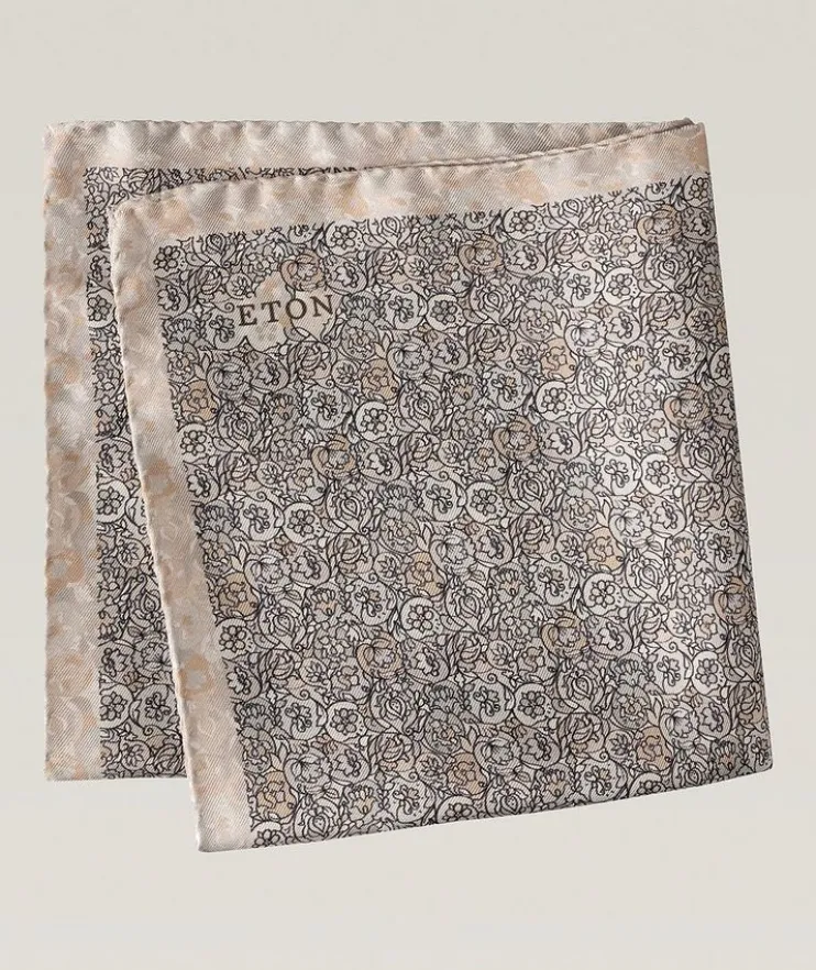 Floral Silk Pocket Square