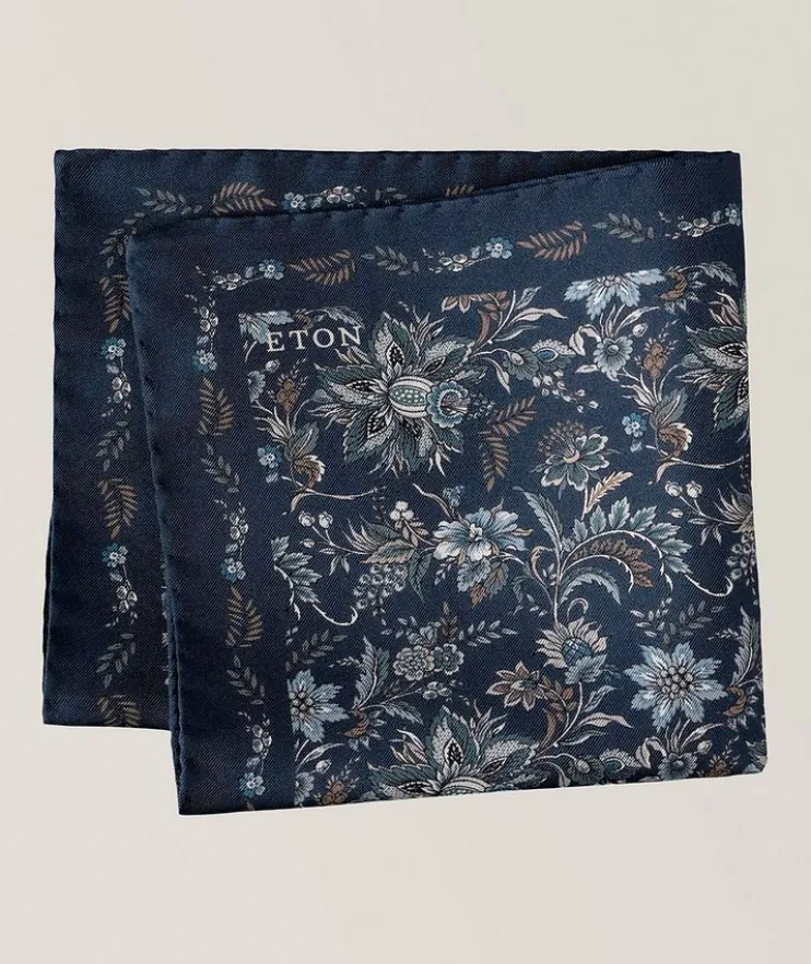 Floral Silk Pocket Square