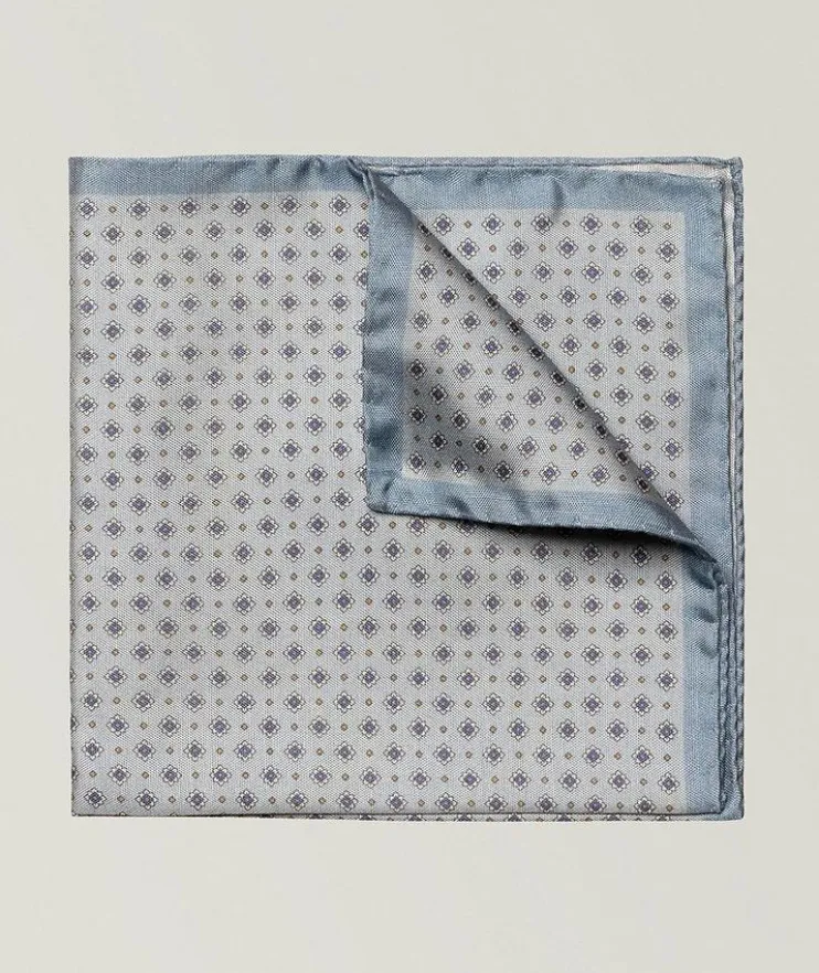Floral Silk Pocket Square