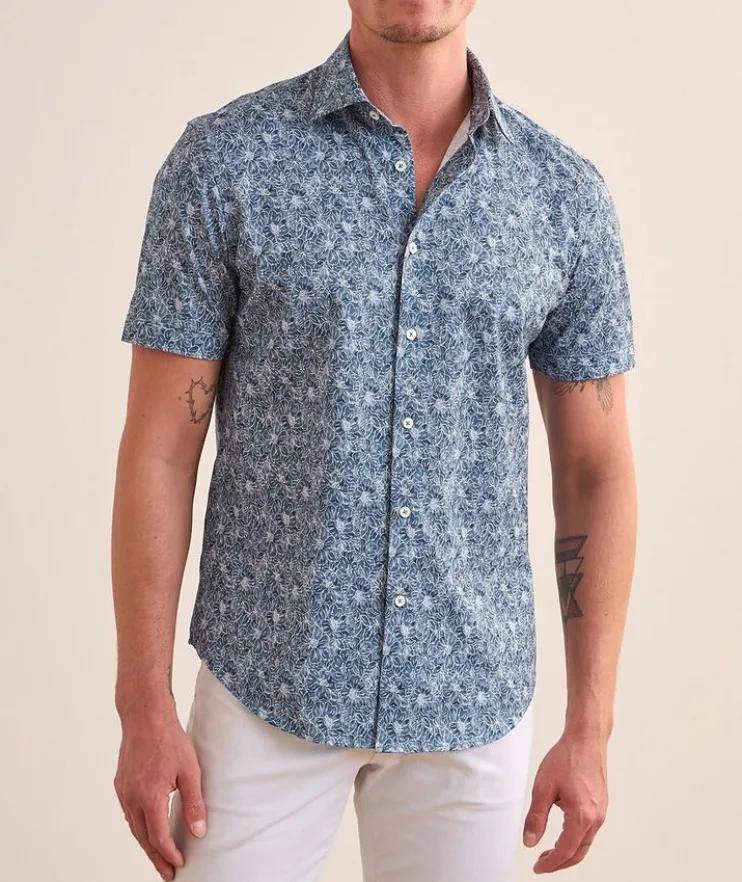 Floral Stretch-Cotton Shirt