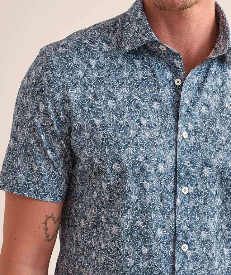 Floral Stretch-Cotton Shirt