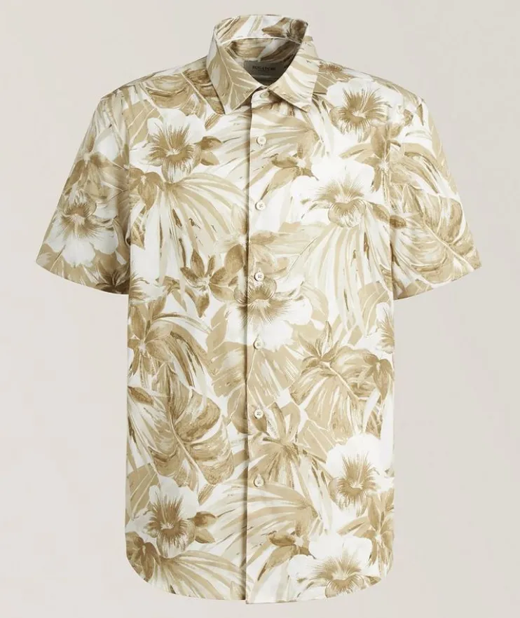 Floral Stretch-Cotton Shirt