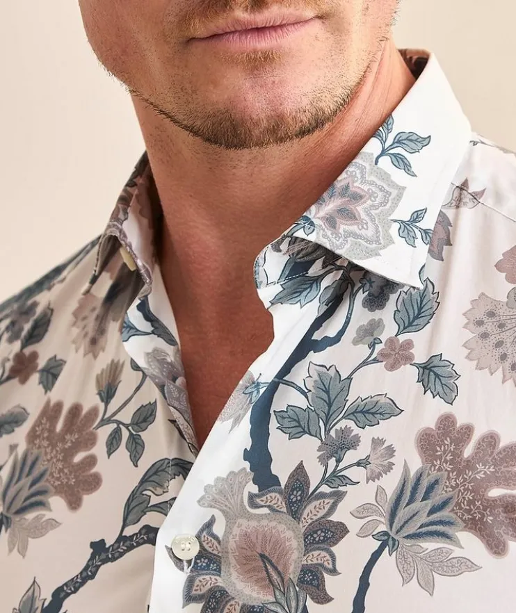 Floral Stretch-Cotton Shirt