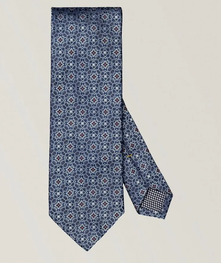 Floral Woven Silk Tie