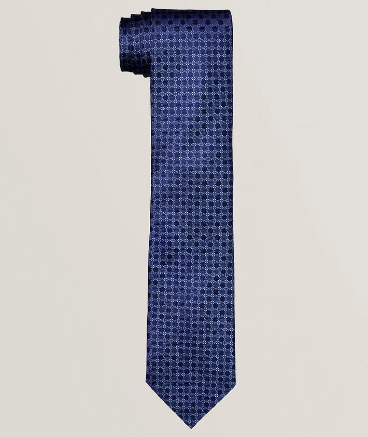 Floral Woven Silk Tie