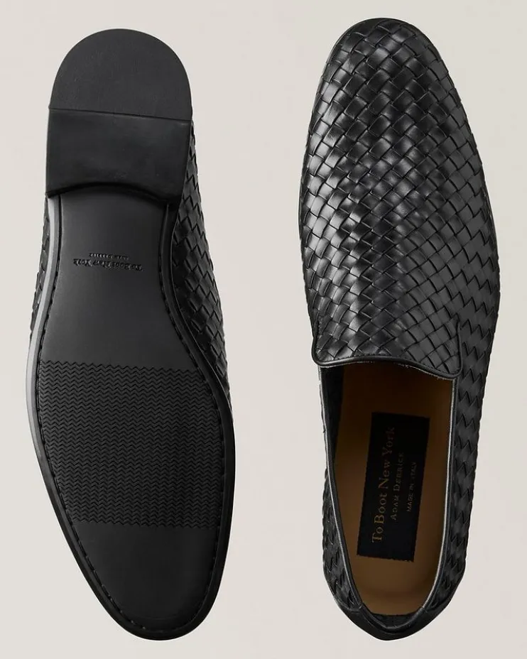 Foley Woven Leather Loafers