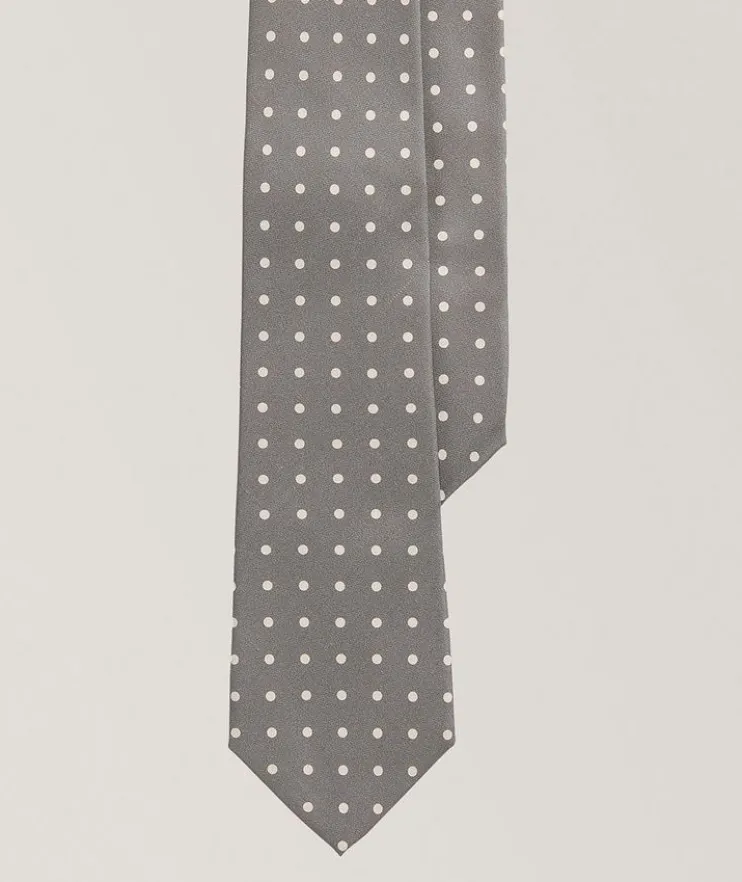 Foulard Spot Cashmere-Silk Tie