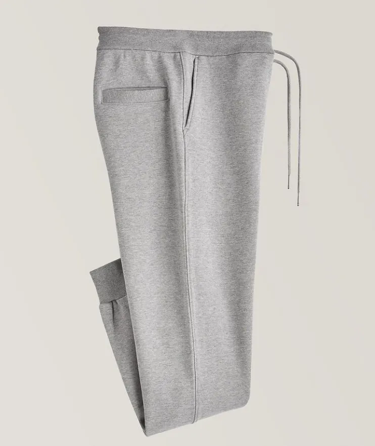 Four-Bar Stripe Cotton Sweat Pants